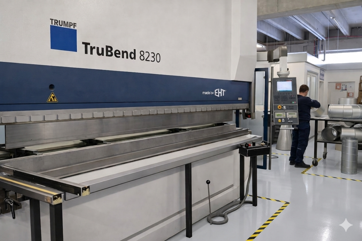 Blechummantelung f&uuml;r Rohrleitung in Industrieanlage